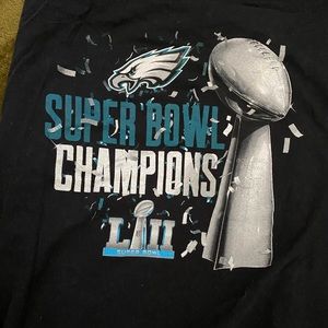 Unisex long sleeve eagles super bowl champs